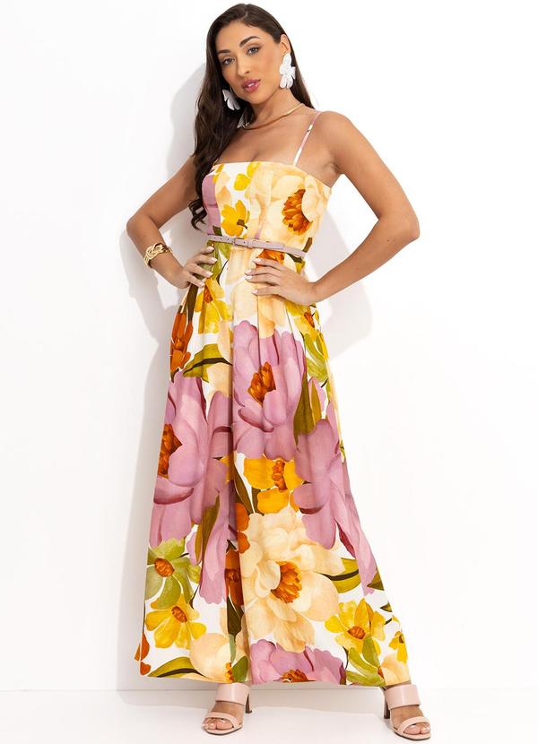 MacacĂŁo de Linho Feminino 6 MacacĂŁo Bege em Viscolinho