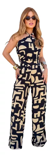 Macacão Feminino Estampado Elegante
