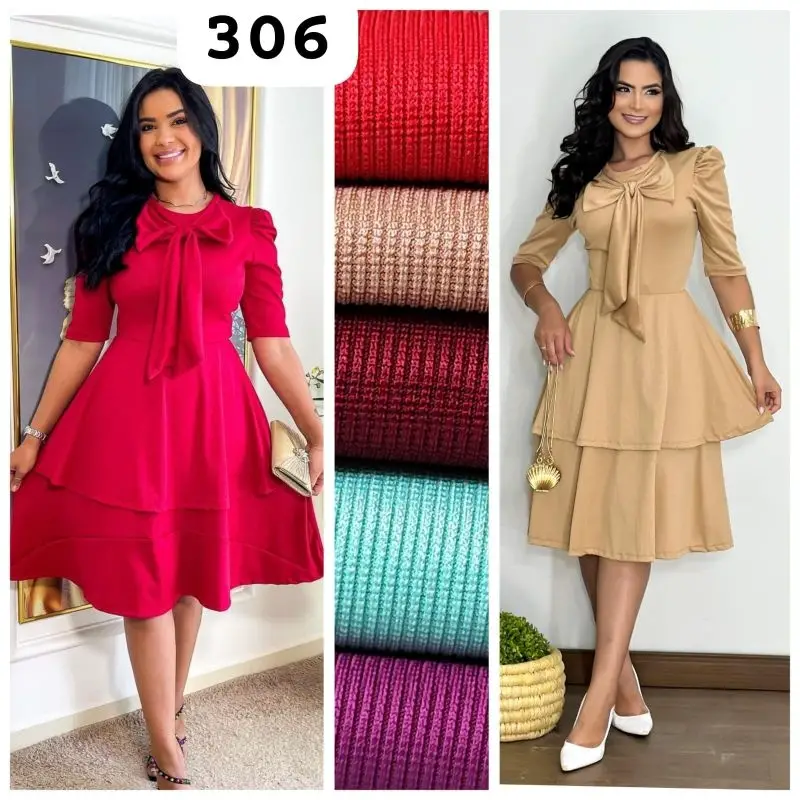 Vestido Gode Midi 5 Vestido feminino gode