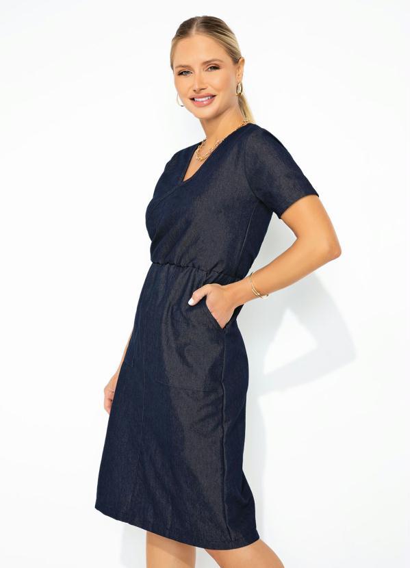 Vestido Jeans Moda Evangélica