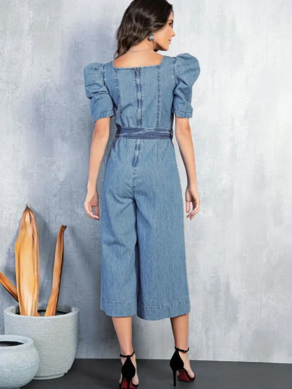 Macacão Jeans Feminino