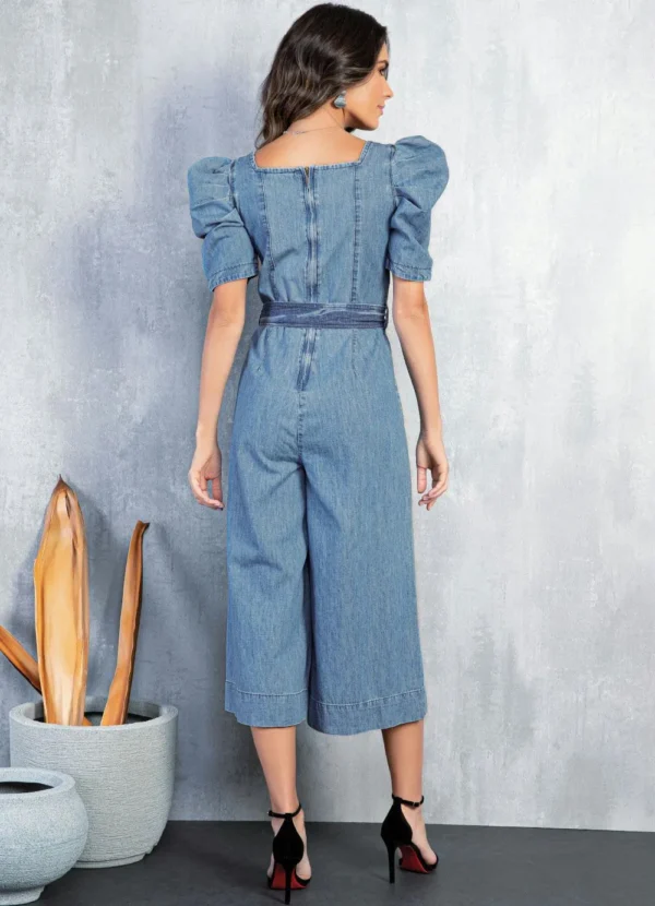 Macacão Jeans Feminino