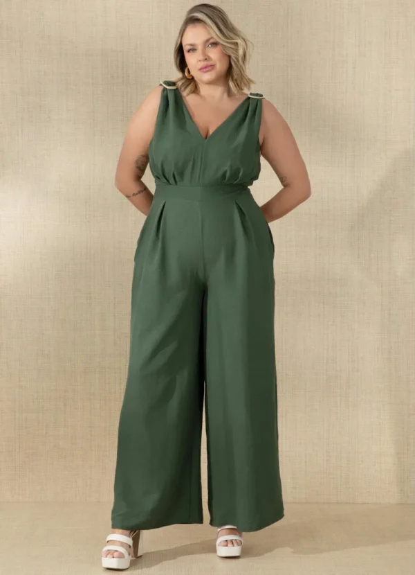 Macacão Pantalona Verde