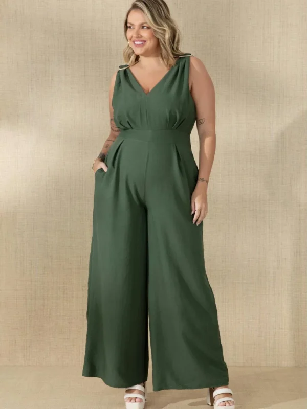 Macacão Pantalona Verde Macacão Pantalona Verde