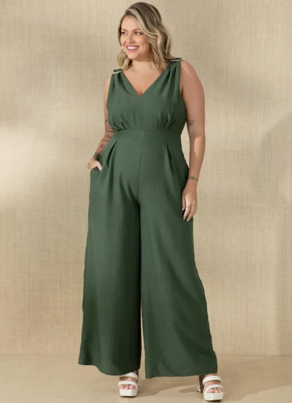 Macacão Pantalona Verde