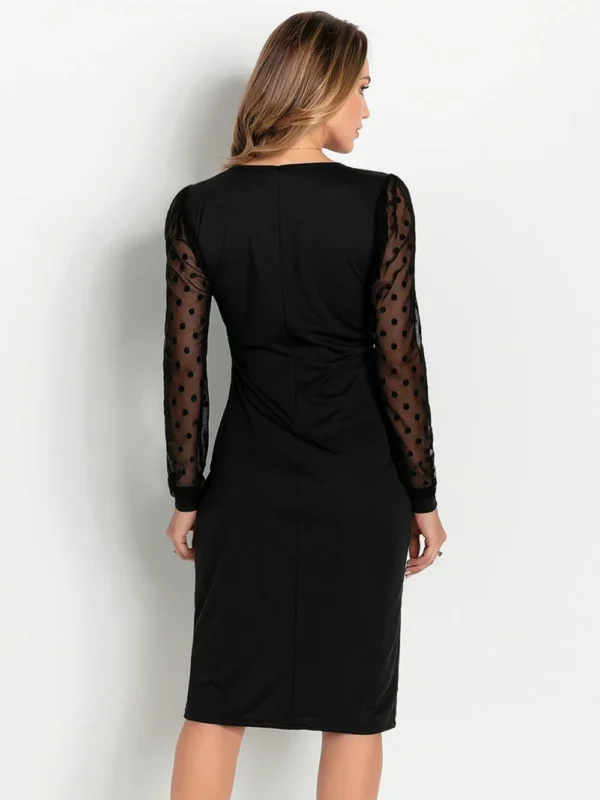 Vestido Manga Longa Preto