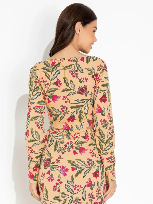 Conjunto Saia e Cropped