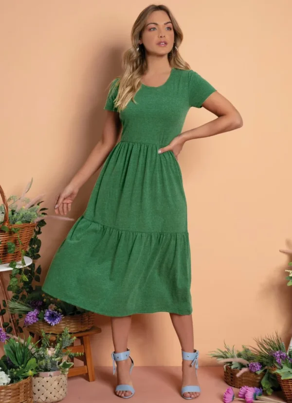 Vestido com Babado
