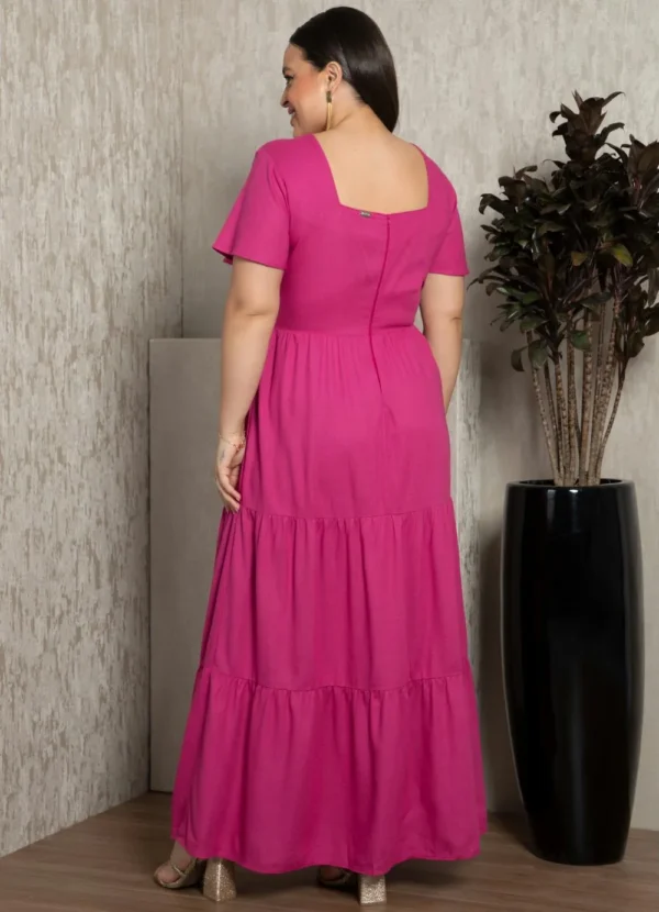 Vestido Linho Pink
