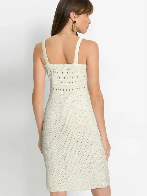 Vestido Off White Trico