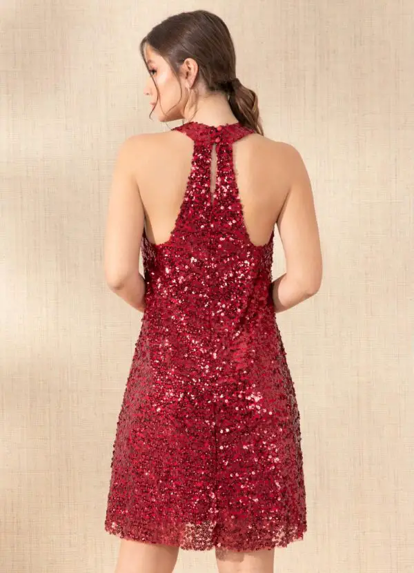 Vestido Paete Vermelho