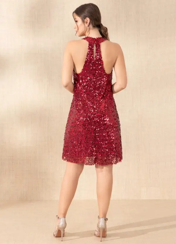Vestido Paete Vermelho