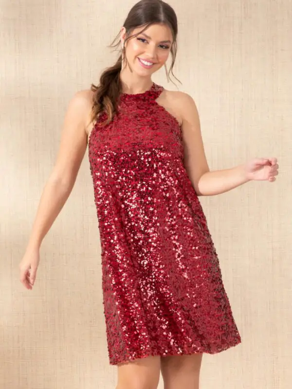 Vestido Paete Vermelho Vestido Paete Vermelho