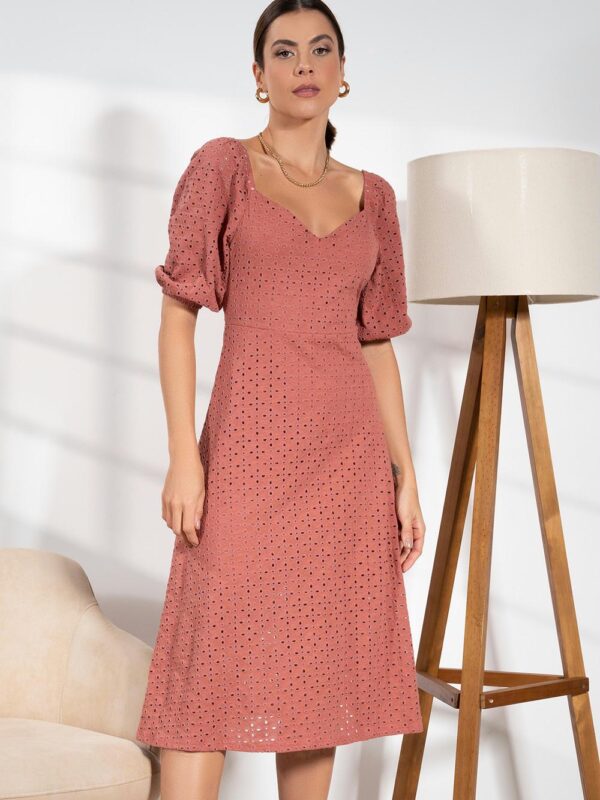 Vestido Terracota Laise