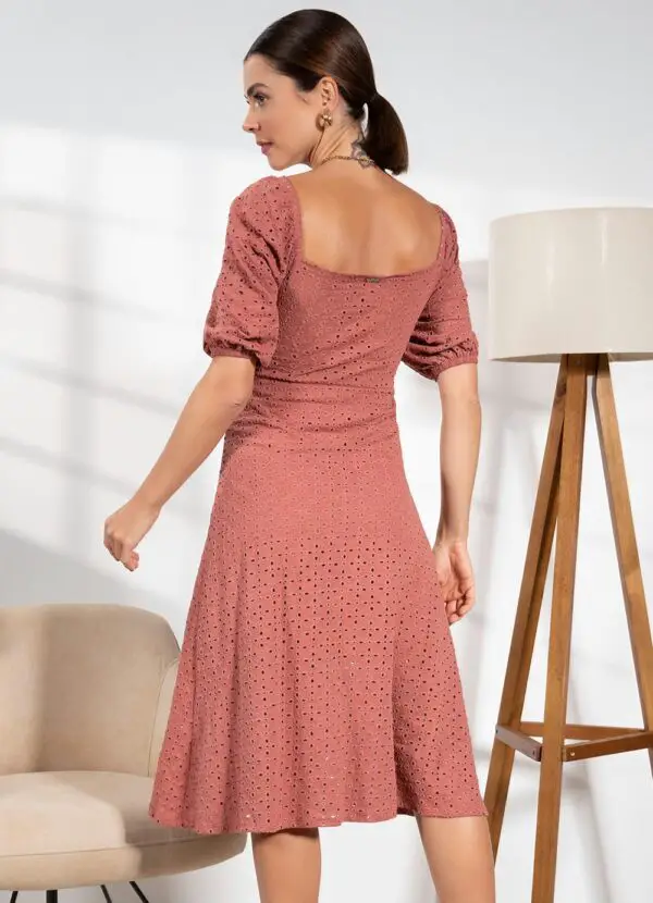 Vestido Terracota Laise