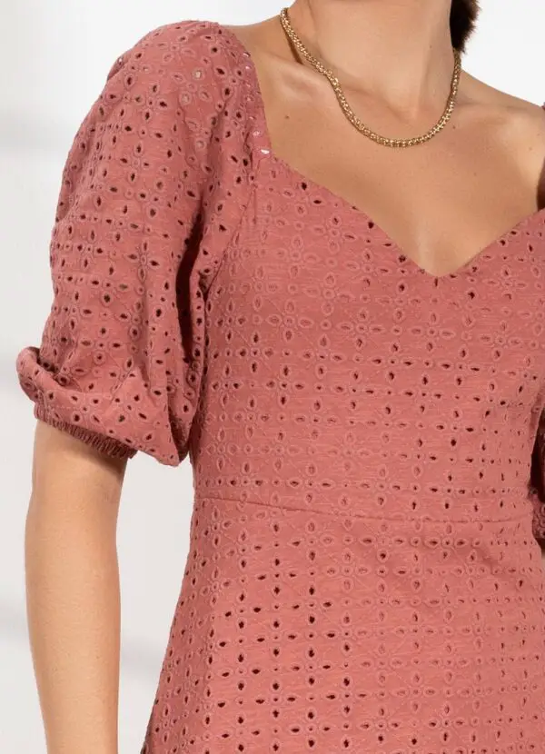 Vestido Terracota Laise