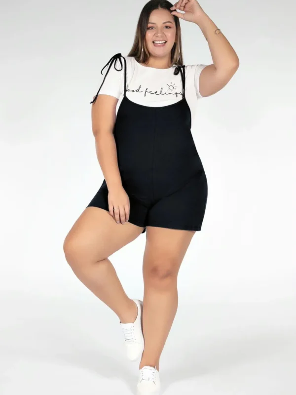 Jardineira Feminina Plus Size Jardineira Feminina Plus Size