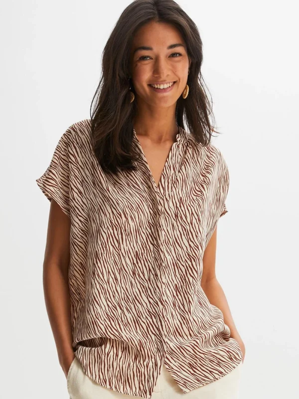 Blusa de Microfibra Estampa Zebra Blusa de Microfibra Estampa Zebra