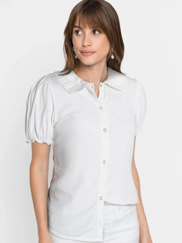 Blusa Jeans Leve Branca