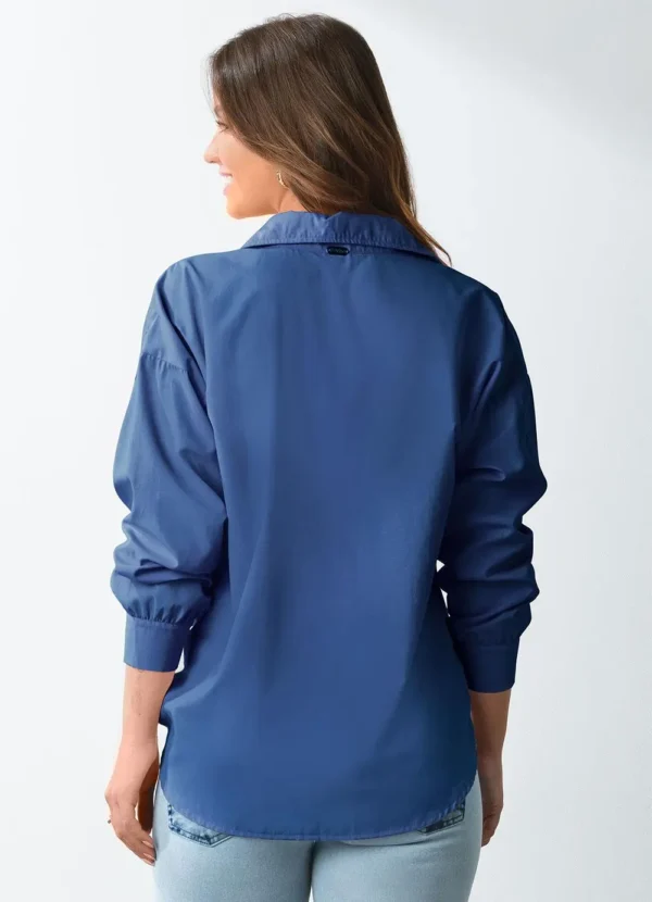Camisa Oversized Verde Longa
