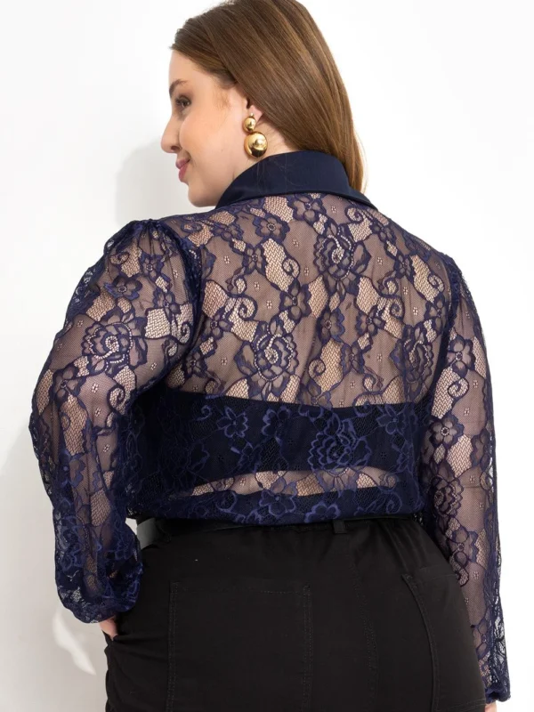 Camisa Feminina Azul Marinho