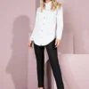Camisa de Botão Feminina Branca