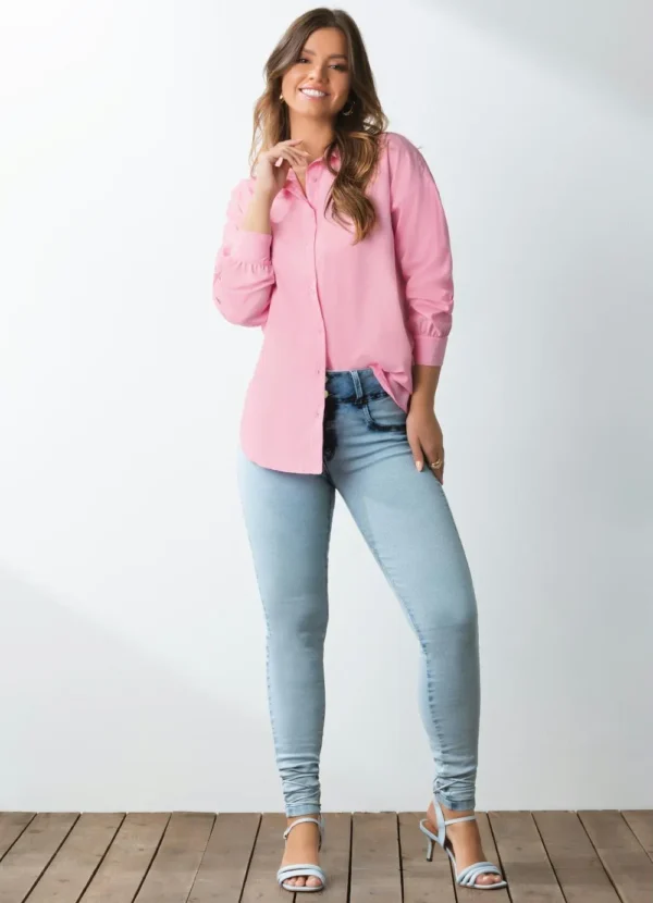 Camisa Oversized Verde Longa - Image 6