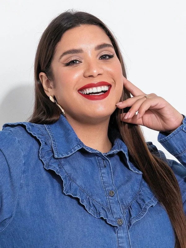 Camisa Social Plus Size Feminina