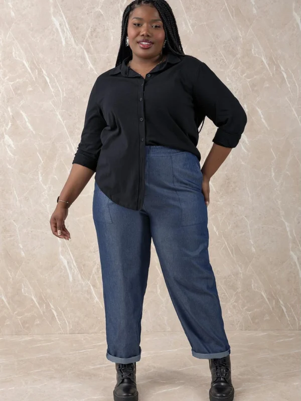 Home 2 Camisa Preta com Gola Plus Size