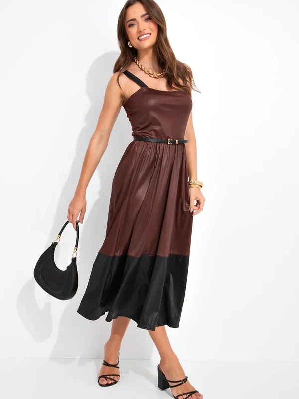 Estilo e Conforto: Review do Vestido Marrom em Cirrê da Rosalie