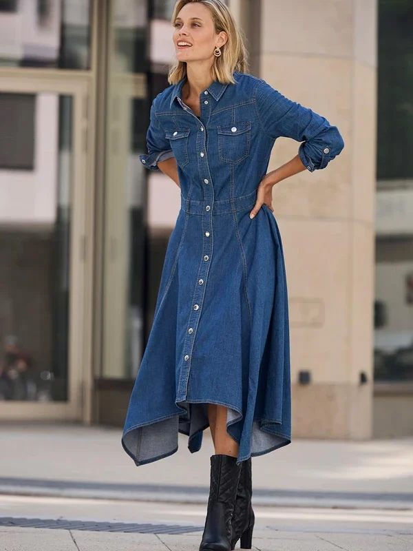 Review: Vestido Azul Escuro em Jeans Leve da Bonprix