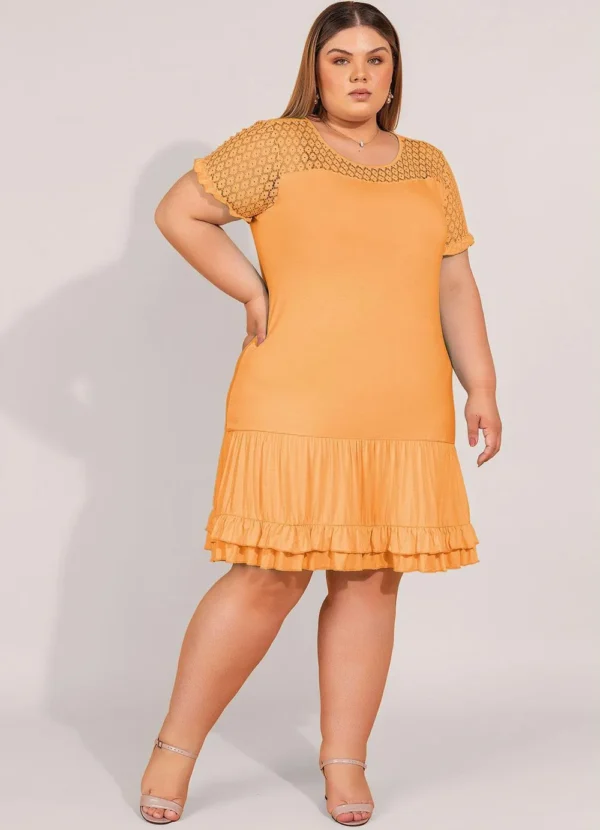 Vestido Laranja com Babadinhos - Image 3