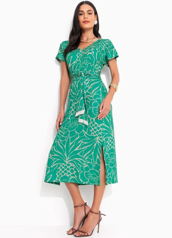 Vestido Tropical Verde