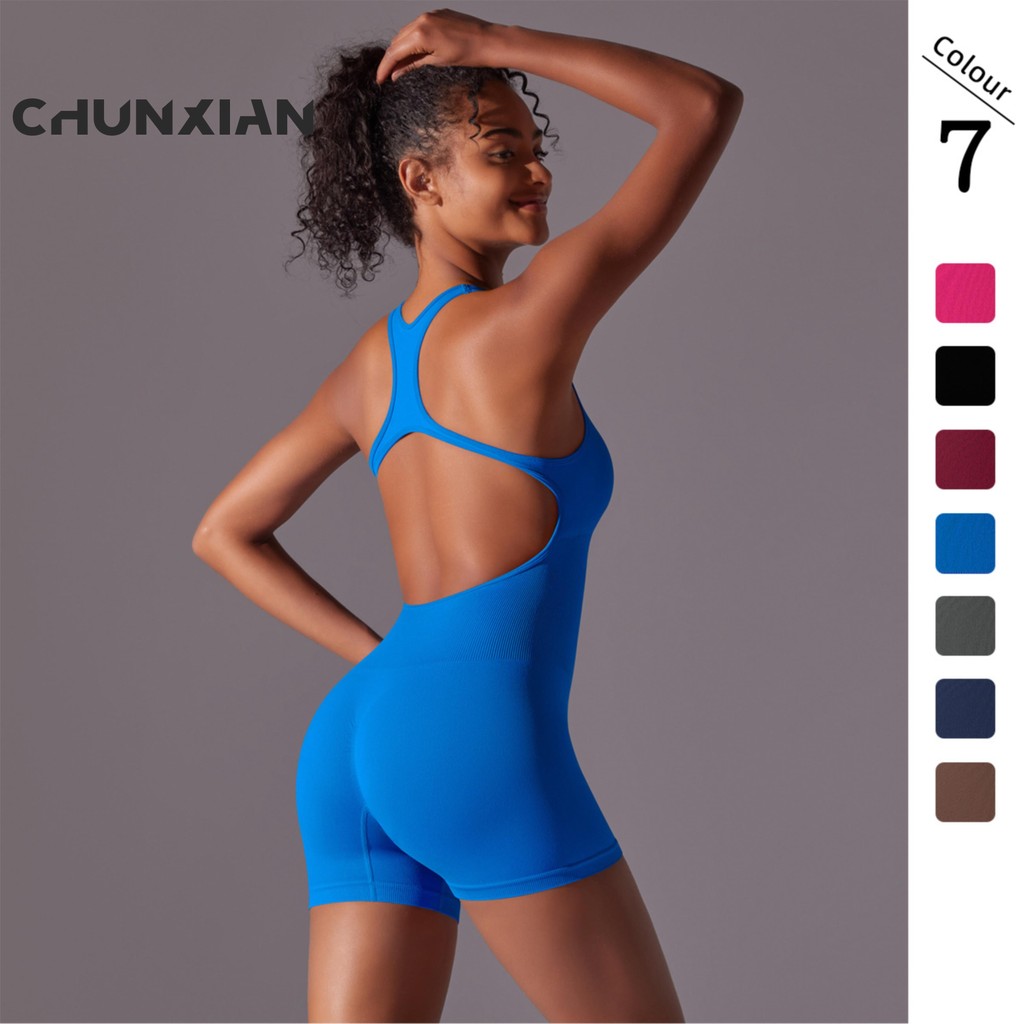 Macacão de Academia Azul