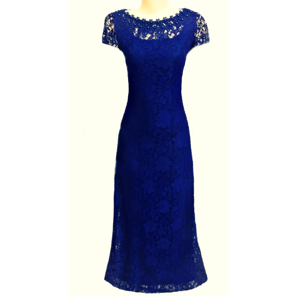 Vestido Longo de Renda