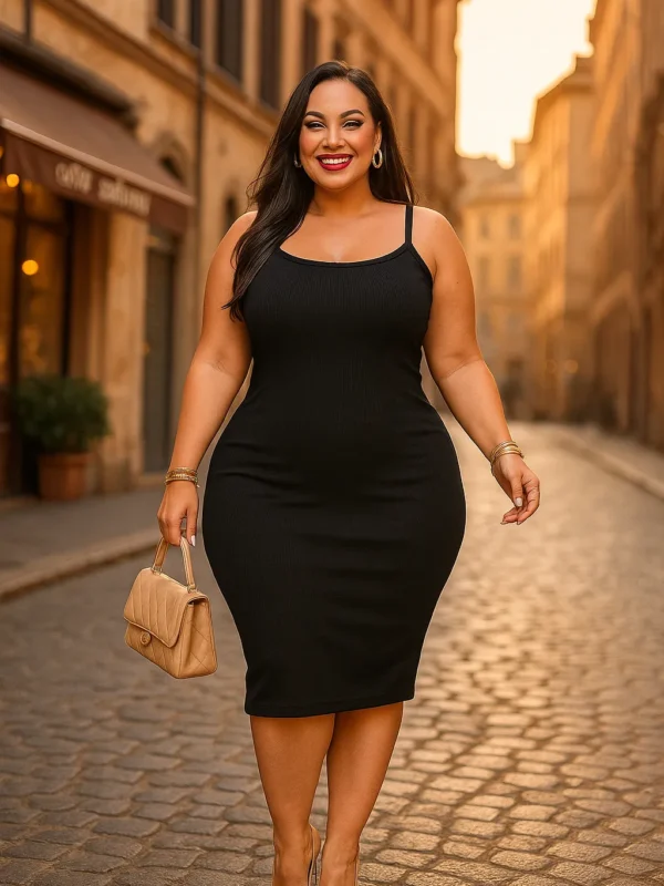 Vestido Canelado Madame Shop