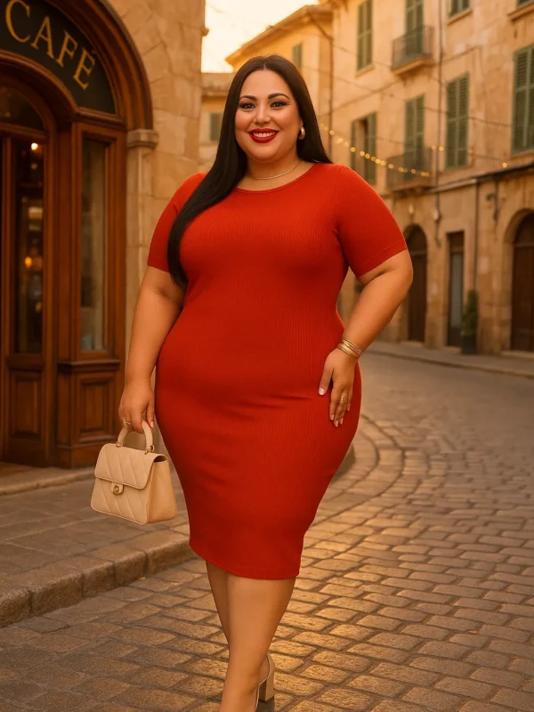 Vestido Canelado Madame Shop