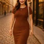 Vestido Canelado Madame Shop