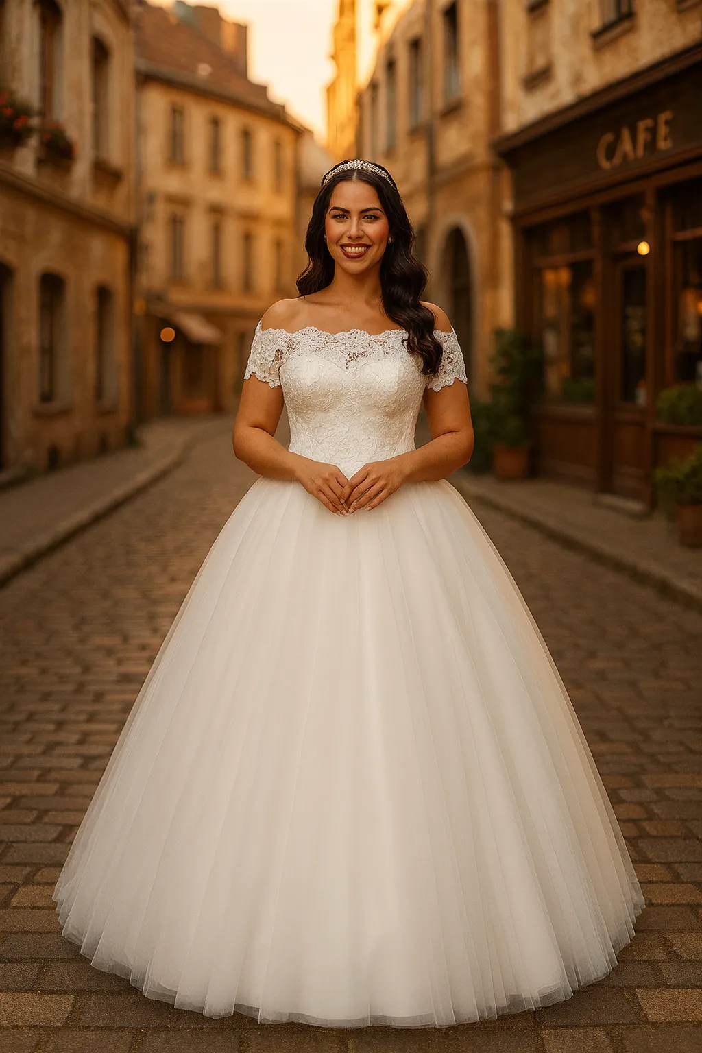 Vestido De Noiva Ombro A Ombro