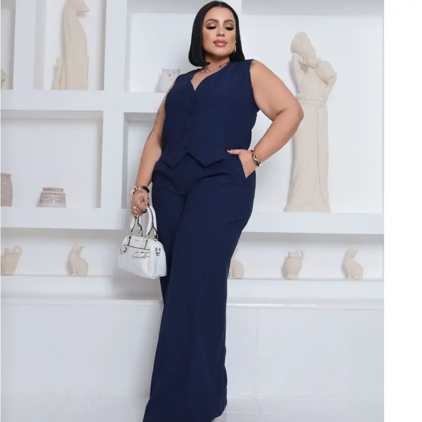 Conjunto Alfaiataria Feminino Plus Size