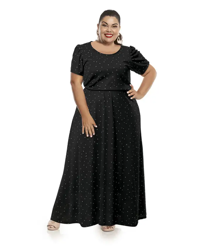 Vestido Godê Longo Plus Size