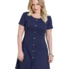 Comprar Vestido Evasê Curto Marinho