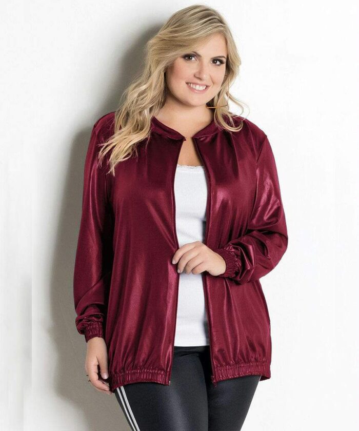 Comprar Jaqueta Feminina Bomber Bordô