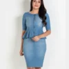 Comprar Vestido Jeans Midi Peplum