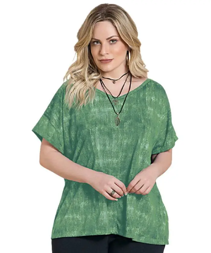 Comprar Blusa Plus Size Verde