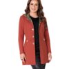 Comprar Sobretudo Feminino Elegante Ferrugem