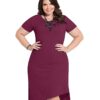 Vestido com Pontas Assimétricas