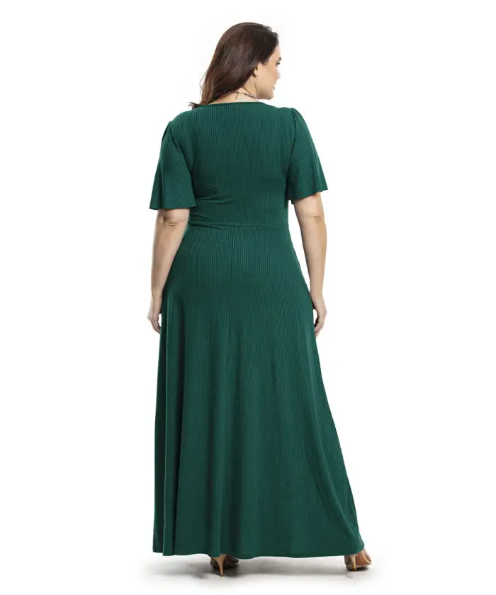 Comprar Vestido Longo Verde Plus Size