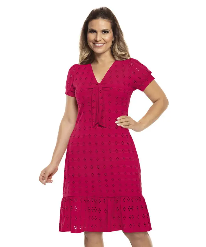 Vestido Feminino Rosa Pink