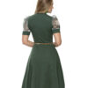Vestido Canelado com Tule